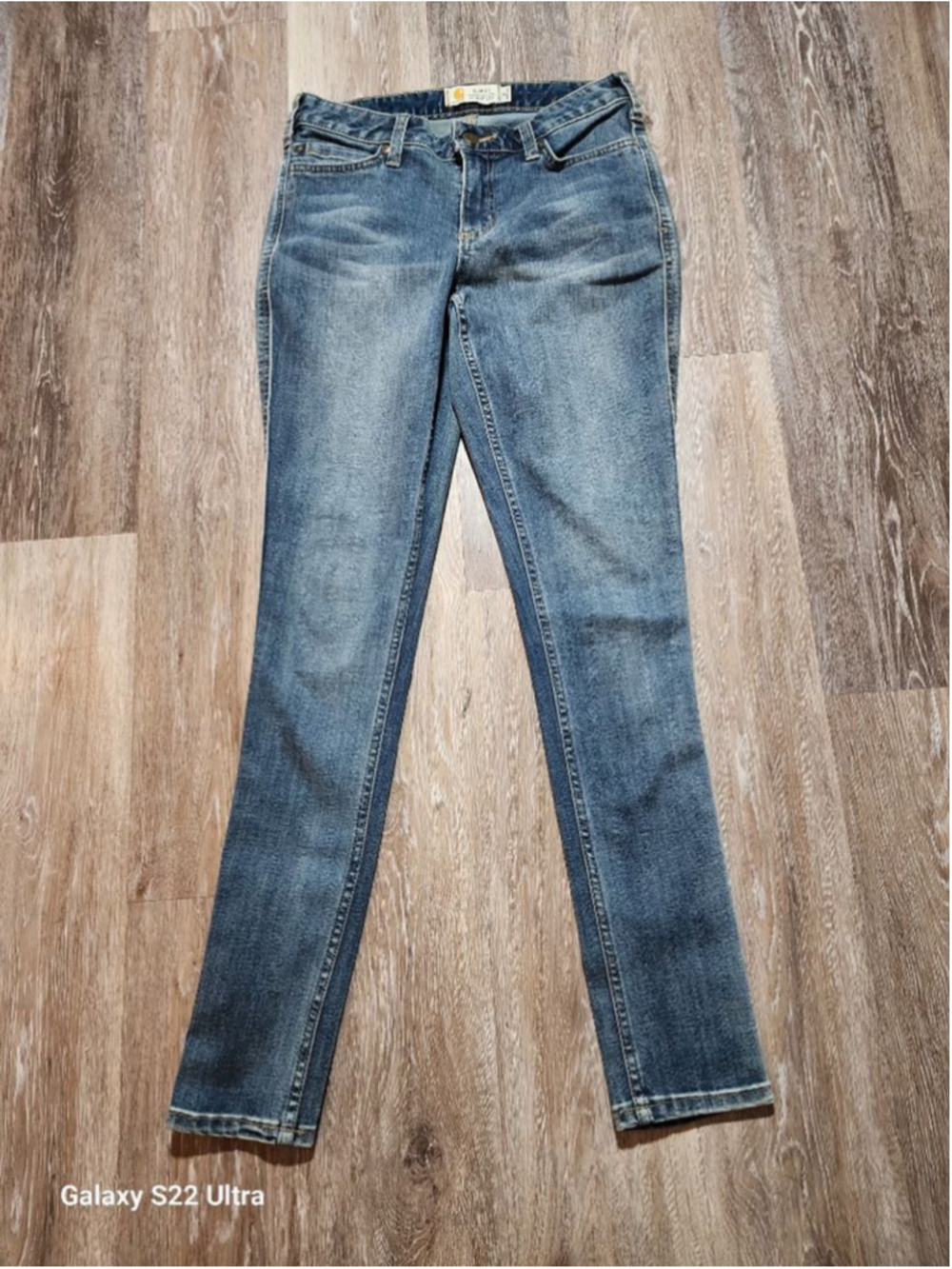 Women's Carhartt Blue Slim Fit Skinny Leg Jeans Size 2